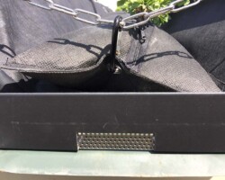 清掃工場 常緑キリンソウ袋方式販売緑化計画研究所折板屋根緑化施工事例
