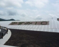 かすみIC 常緑キリンソウ袋方式販売緑化計画研究所法面緑化施工事例